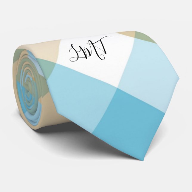Monogram Neck Tie (Rolled)