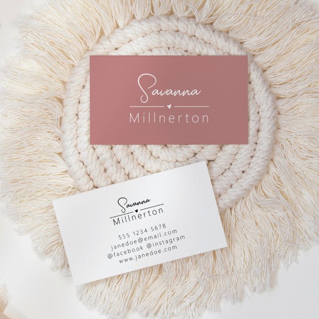 Monogram Neutral Modern Minimalist Elegant Business Card (Creator Uploaded)