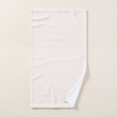 Monogram Neutral | Modern Minimalist Stylish Bath Towel Set (Hand Towel)