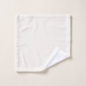 Monogram Neutral | Modern Minimalist Stylish Bath Towel Set (Wash Cloth)