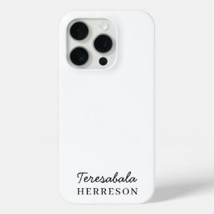 Monogram Neutral Modern Minimalist Stylish iPhone 15 Pro Case