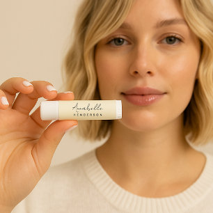 Monogram Neutral   Modern Minimalist Stylish Lip Balm
