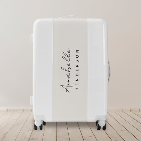 Monogram Neutral | Modern Minimalist Stylish Luggage