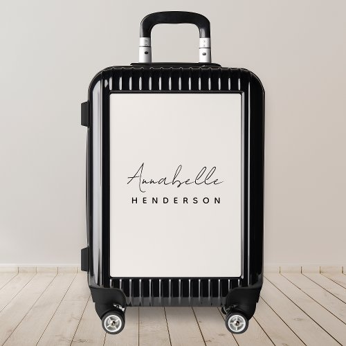 Monogram Neutral  Modern Minimalist Stylish Luggage