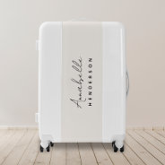 Monogram Neutral | Modern Minimalist Stylish Luggage at Zazzle
