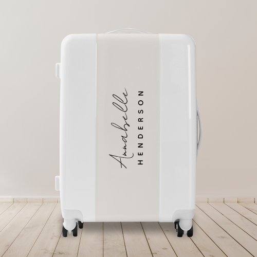 Monogram Neutral  Modern Minimalist Stylish Luggage