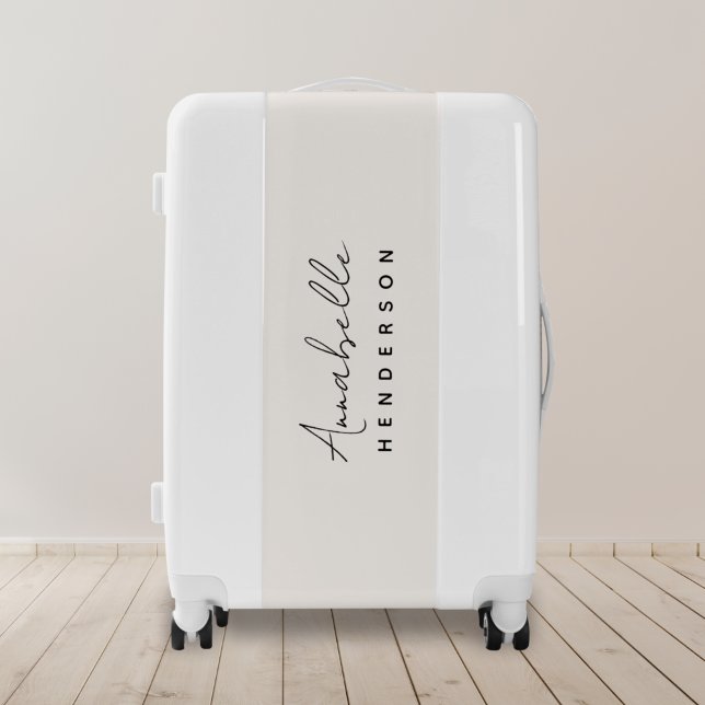 Monogram Neutral | Modern Minimalist Stylish Luggage (Creator Uploaded)