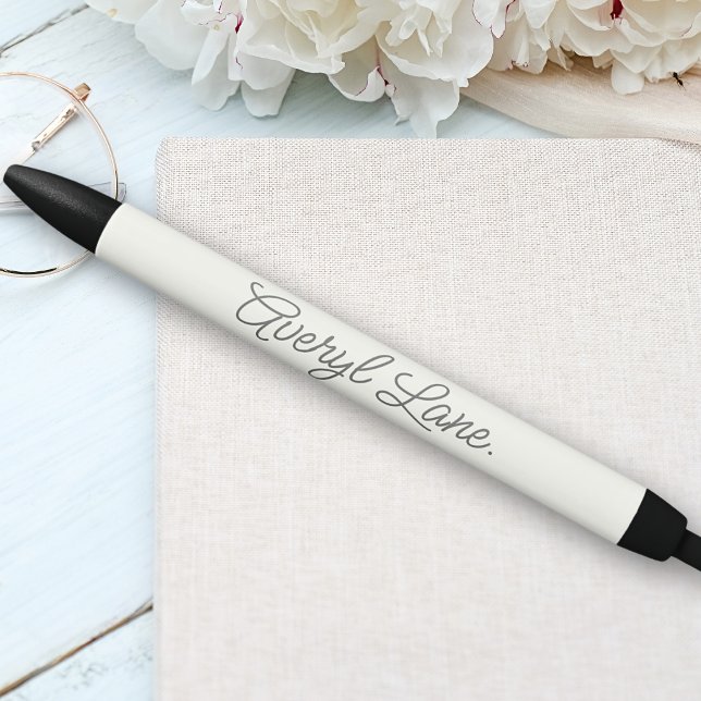 Monogram Neutral Modern Minimalist Stylish Script  Pen (Creator Uploaded)