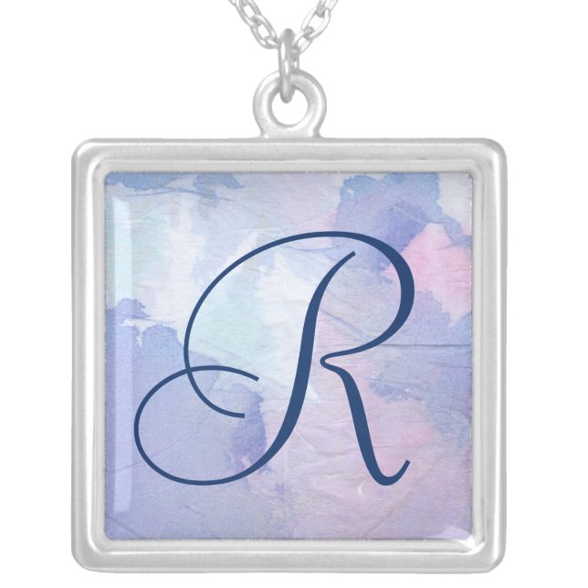 Monogram | Northern Lights II Silver Plated Necklace (Front)