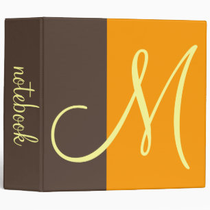 Monogram notebook binders
