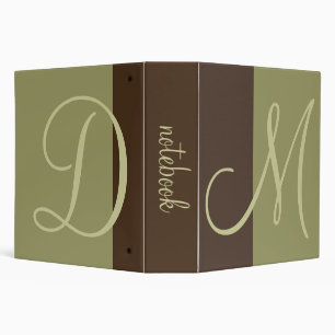 Monogram notebook binders/diy fonts binder