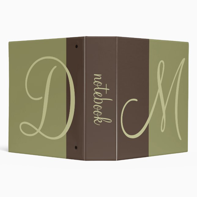 Monogram notebook binders/diy fonts binder (Background)