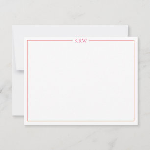 Monogram Notecards