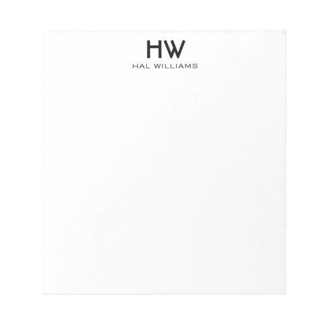 Monogram Notepad (Front)