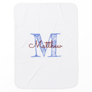 Monogram Nursery Baby Blanket