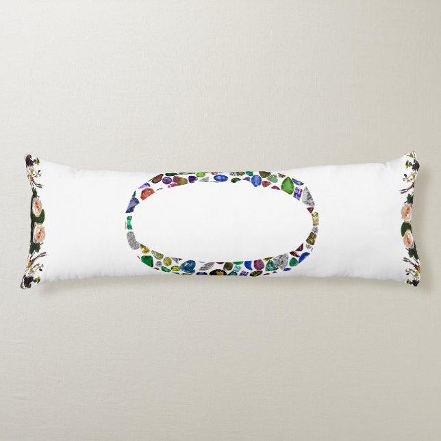 Monogram 'O' Body Pillow (Front)