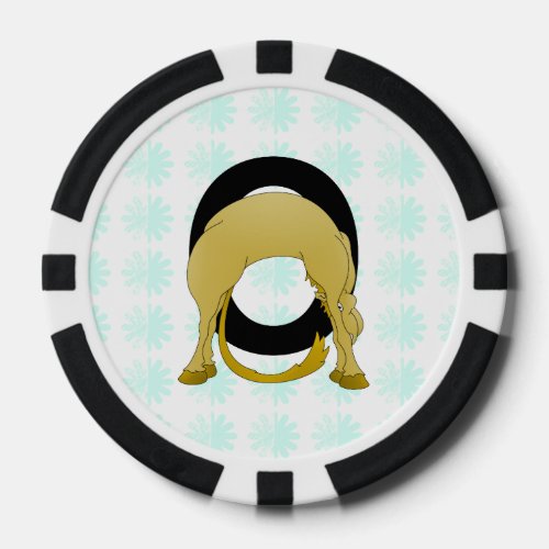 Monogram O Flexible Pony Personalised Poker Chips