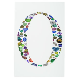 Monogram 'O' Metal Print