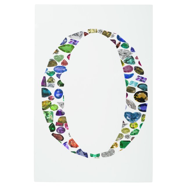 Monogram 'O' Metal Print (Front)