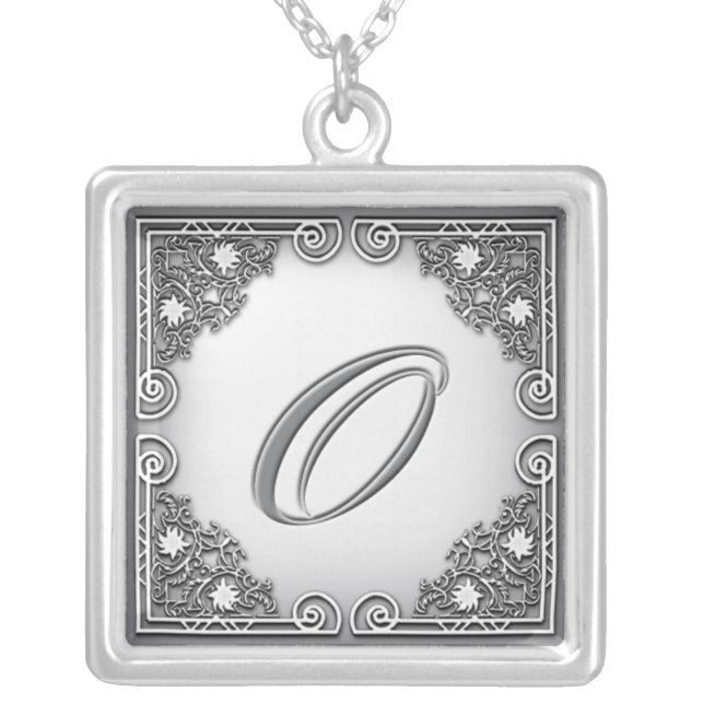 Monogram "O" Necklace (Front)