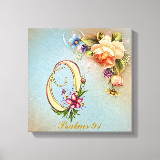 Monogram O Premium Wrapped Canvas (Gloss) Print (Front)