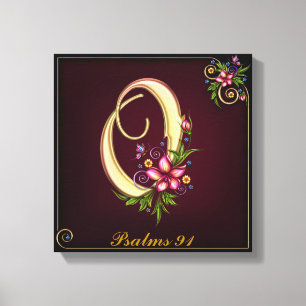 Monogram O Premium Wrapped Canvas (Gloss) Print