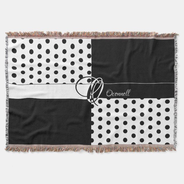 Monogram O Throw Blanket (Front)