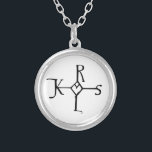 Monogram of Charlemagne Silver Plated Necklace<br><div class="desc">Monogram of Charlemagne. Charlemagne or Charles the Great (Latin: Carolus Magnus; 2 April 747 – 28 January 814), a member of the Carolingian dynasty, was King of the Franks from 768, King of the Lombards from 774, and the first Emperor of the Romans from 800. Charlemagne succeeded in uniting the...</div>