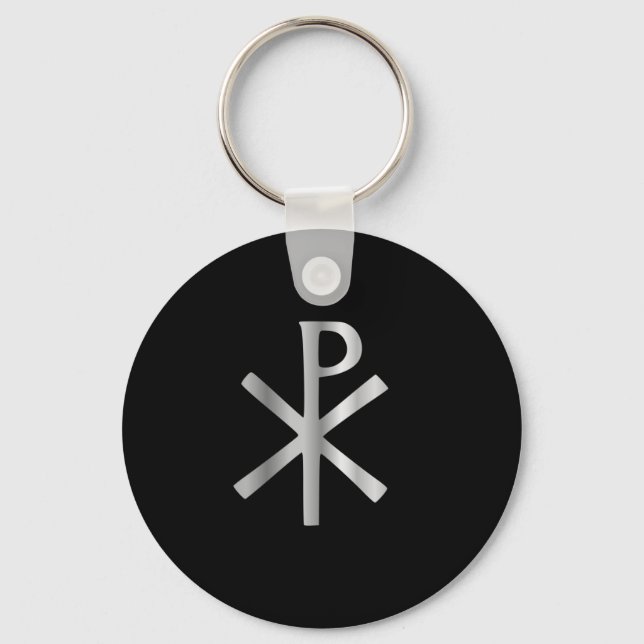 Monogram of Christ - chi rho Keychain (Front)