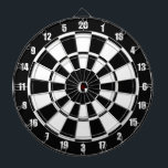 Monogram on Black & White Dart Board<br><div class="desc">Monogram on Black and White Dart Board. Monogram ready to be personalized.</div>