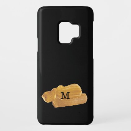 Monogram on Faux Gold Paint Case-Mate Samsung Galaxy S9 Case