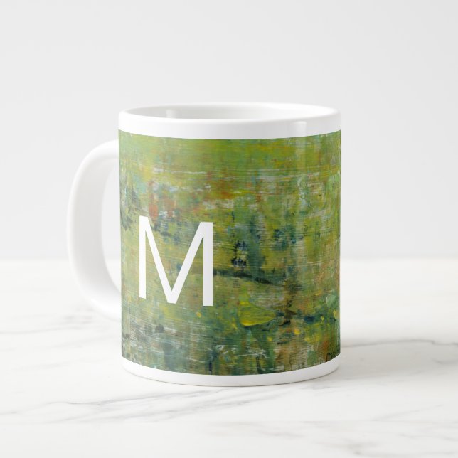 Monogram | Opulent Field II Large Coffee Mug (Front Left)