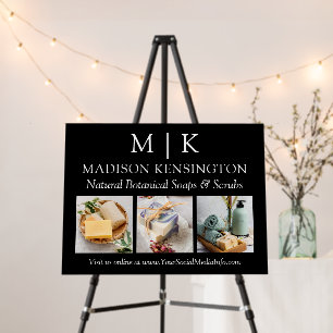 Monogram or Add Logo Business 3 Photo Foam Board