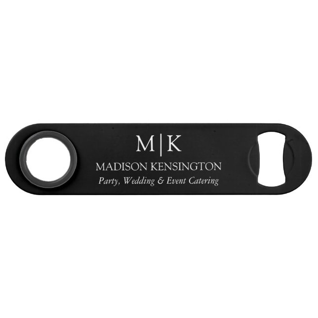 Monogram or Add Logo Business Bottle Bar Key (Front (Horizontal))