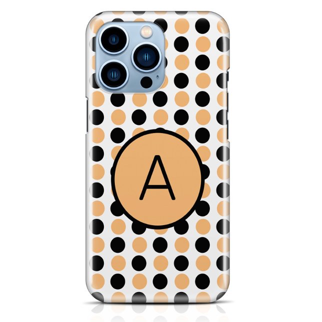 Monogram Orange and Black  Case-Mate iPhone Case (Creator Uploaded)