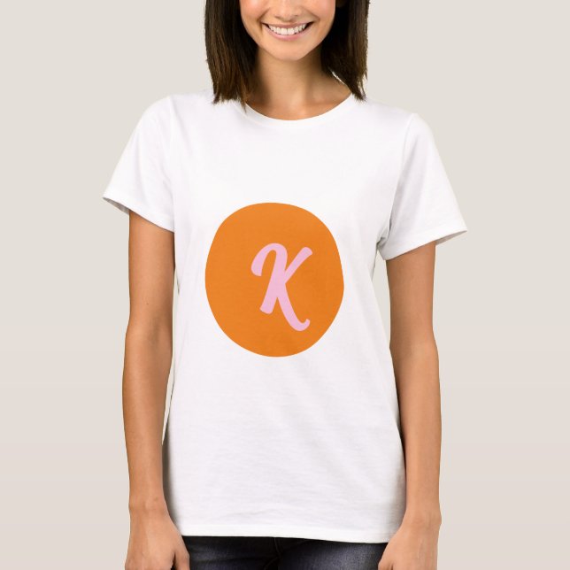 Monogram orange and pink T-Shirt (Front)