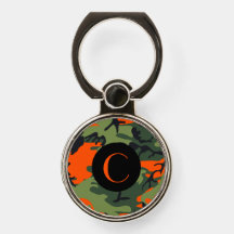 Monogram Orange, Green, Black Camouflage