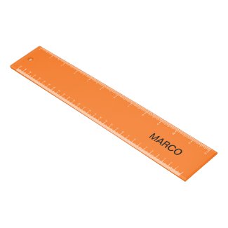 Monogram Orange Ruler