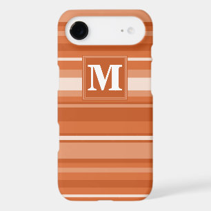 Monogram orange stripes iPhone 17 air case