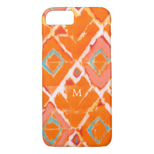 Monogram Orange Tribal II iPhone 8/7 Case
