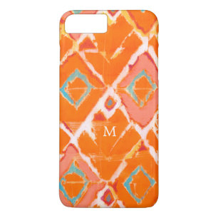 Monogram Orange Tribal II iPhone 8 Plus/7 Plus Case