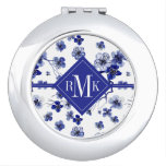 Monogram | Oriental Sakura Branch Pattern Compact Mirror