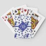 Monogram | Oriental Sakura Branch Pattern Poker Cards