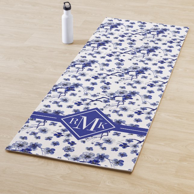 Monogram | Oriental Sakura Branch Pattern Yoga Mat (In Situ)