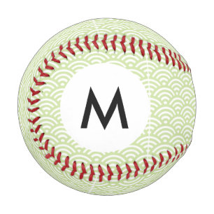 Monogram Oriental wave background Baseball