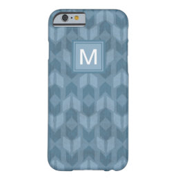 Monogram | Outdoor Geo Step | Blue Arrow Pattern Barely There iPhone 6 Case