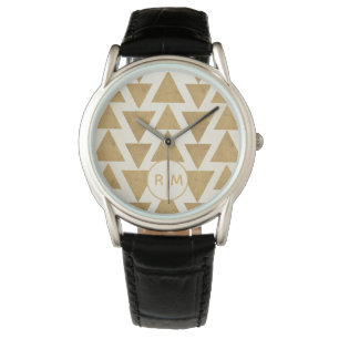 Monogram Outdoor Geo Step Gold Geometric Patte Watch