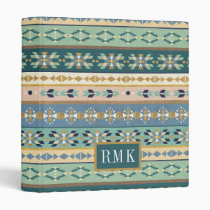 Monogram Outdoor Geo Step Indian Pattern Binder