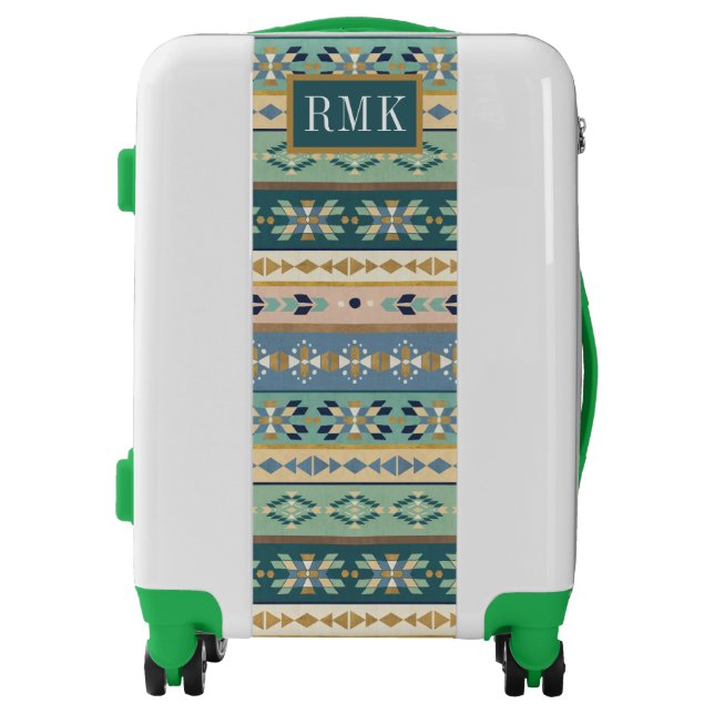 Monogram | Outdoor Geo Step | Indian Pattern Luggage (Front)
