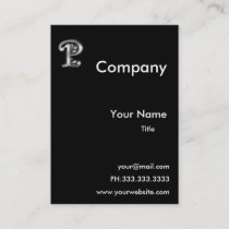 Monogram P business Cards
